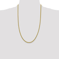 14k 2.2mm Semi-Solid Franco Chain-BC166-26