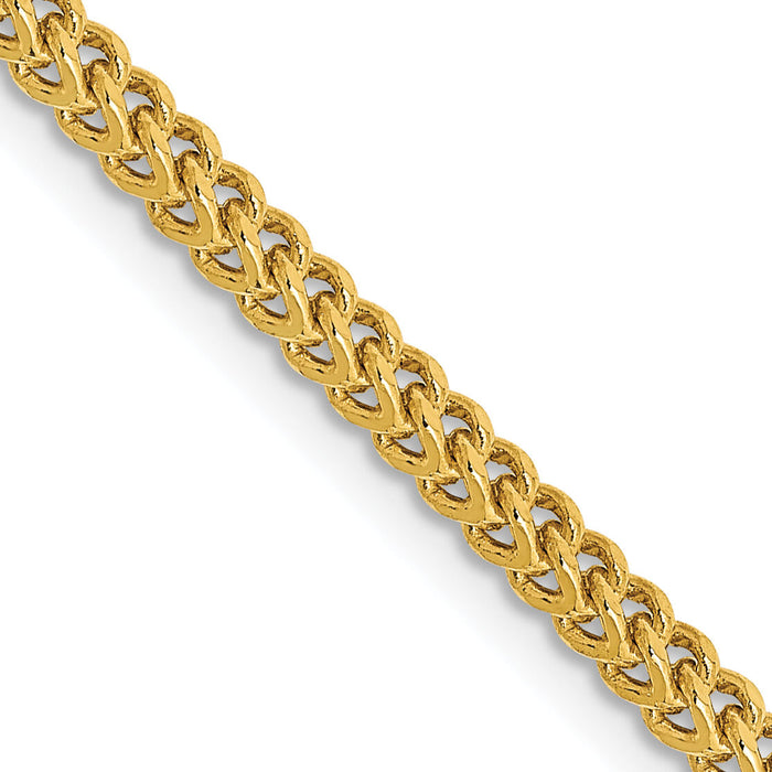 14k 2.2mm Semi-Solid Franco Chain-BC166-20