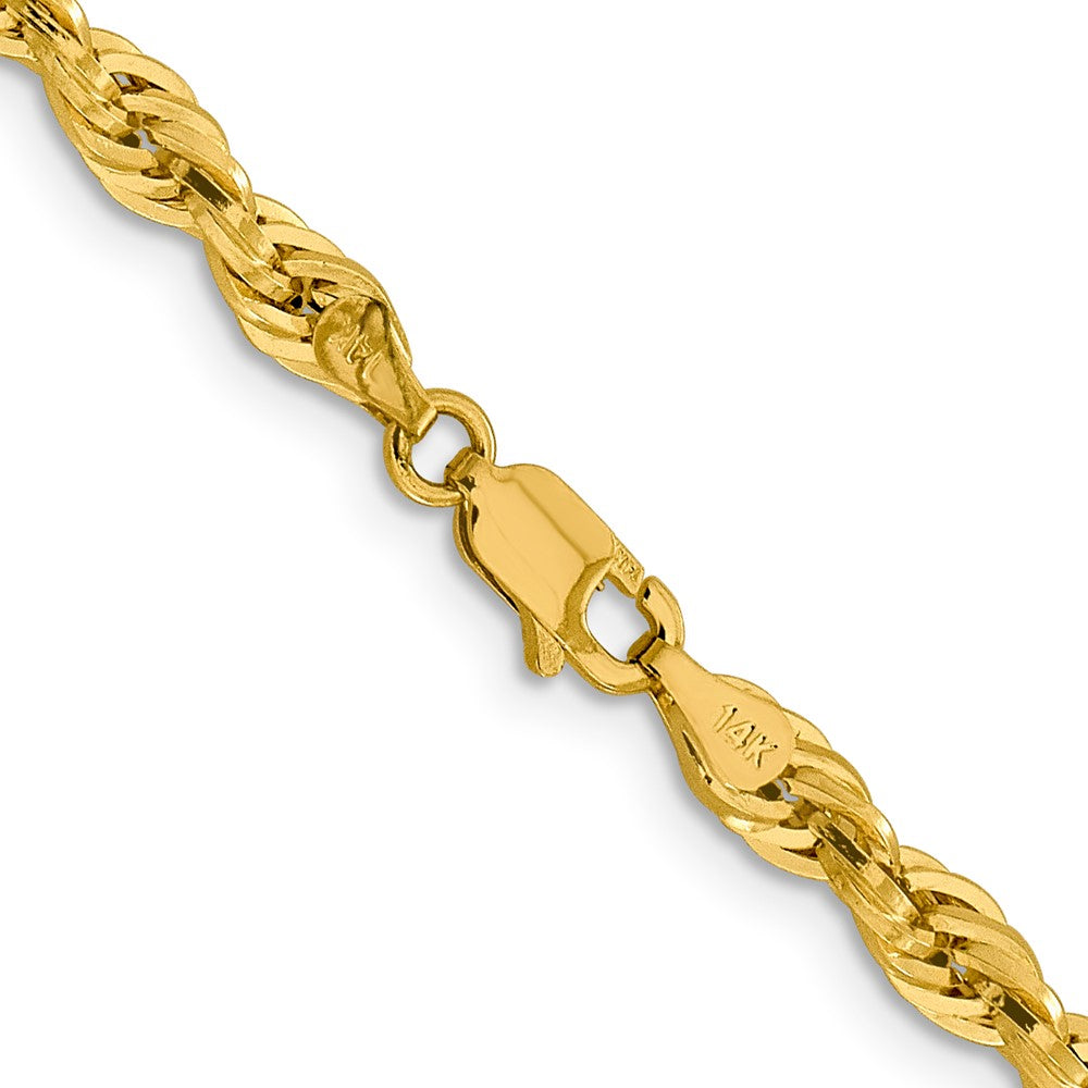 14K 26 inch 4.25mm Semi Solid Rope with Lobster Clasp Chain-BC168-26