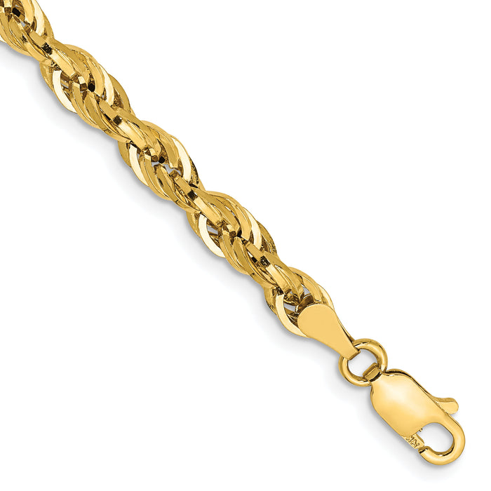 14ky 4.25mm Semi-Solid Rope Chain-BC168-7