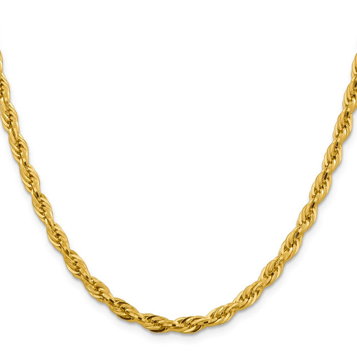 14K 20 inch 4.75mm Semi Solid Rope with Lobster Clasp Chain-BC169-20