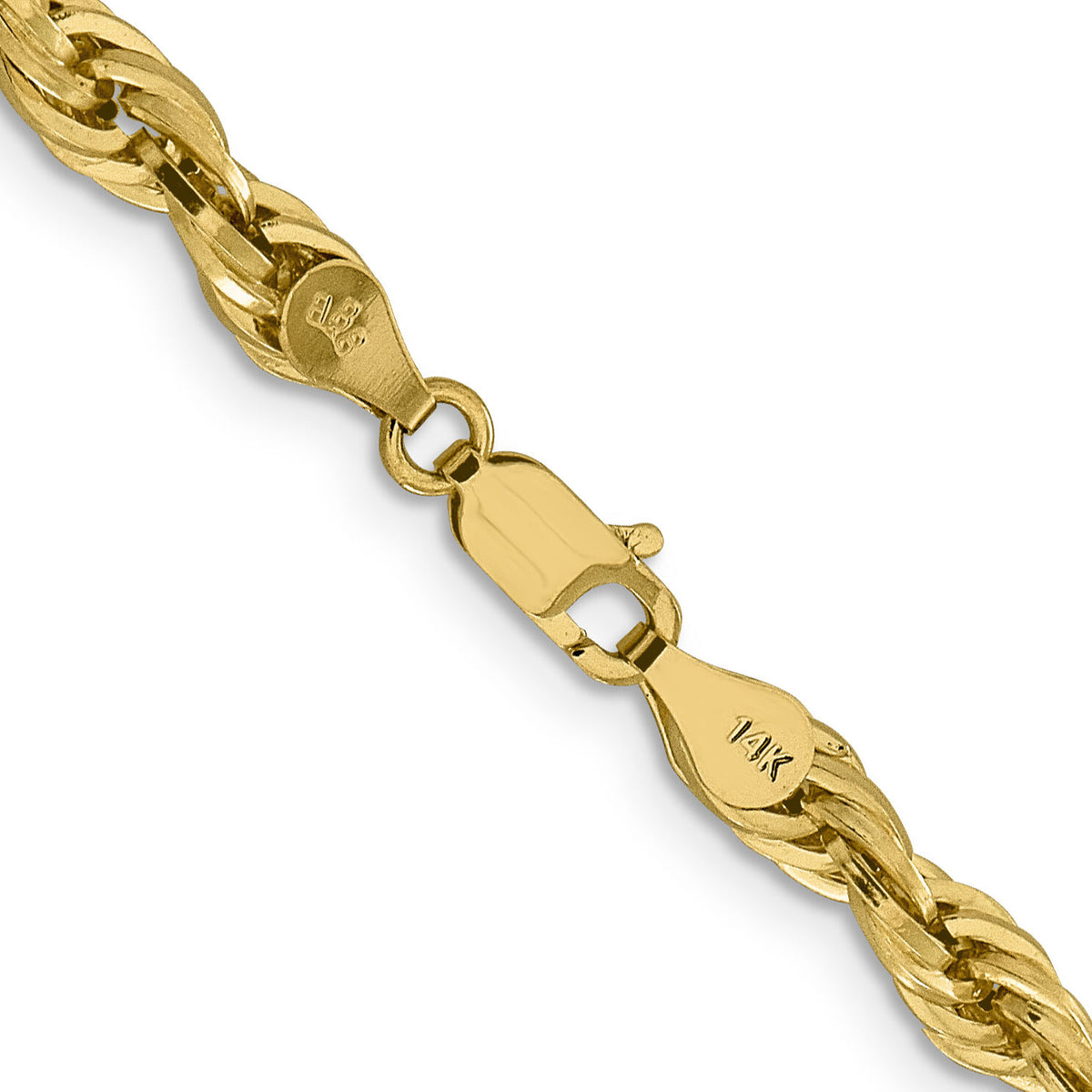 14ky 4.75mm Semi-Solid Rope Chain-BC169-22