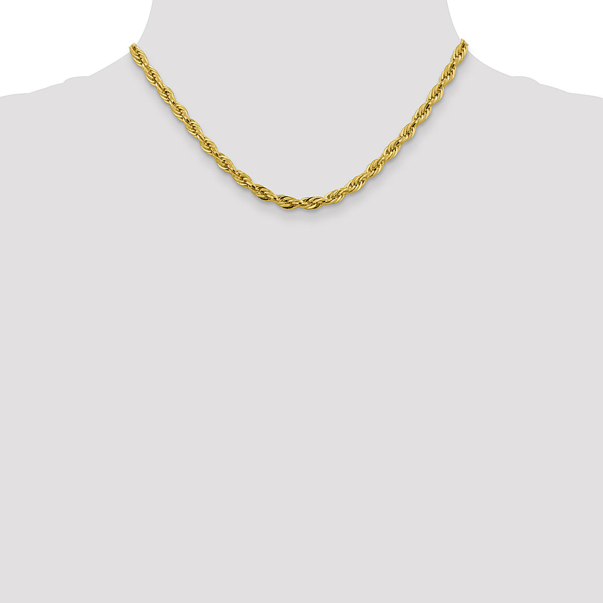 14ky 4.75mm Semi-Solid Rope Chain-BC169-16