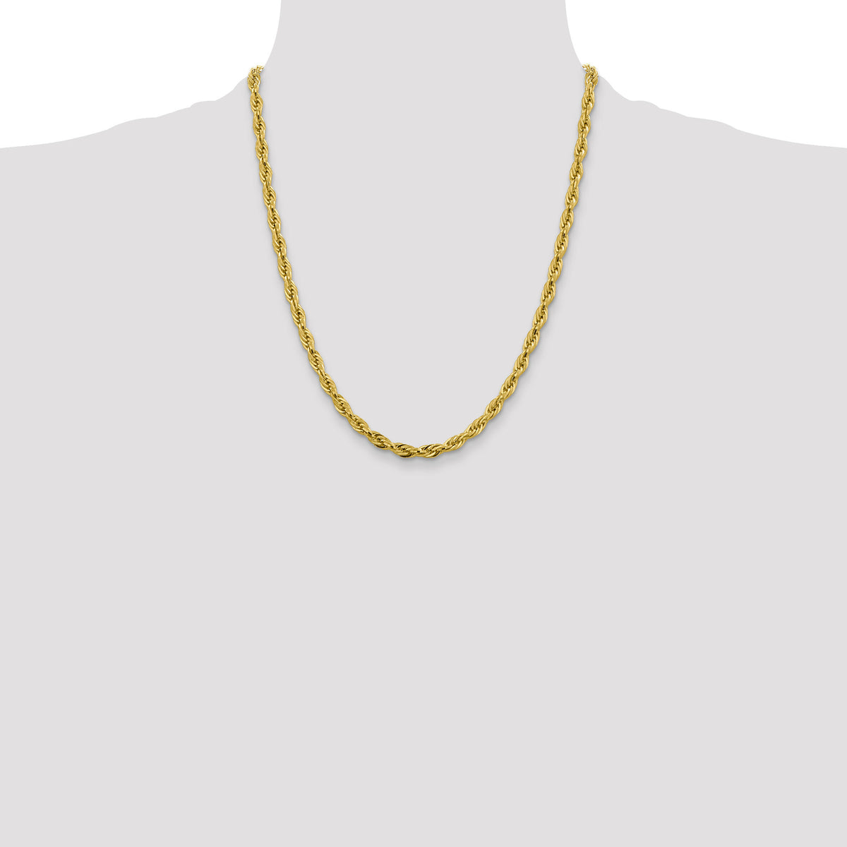 14ky 4.75mm Semi-Solid Rope Chain-BC169-22