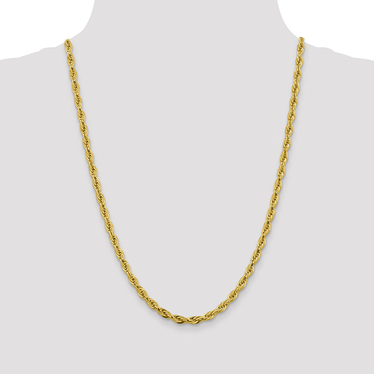 14ky 4.75mm Semi-Solid Rope Chain-BC169-24