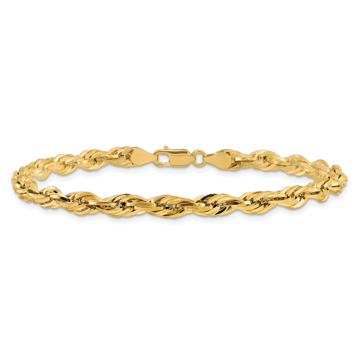 14ky 4.75mm Semi-Solid Rope Chain-BC169-8