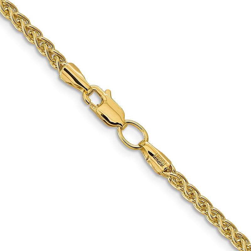 14K 24 inch 2.75mm Semi-Solid Wheat with Lobster Clasp Chain-BC171-24