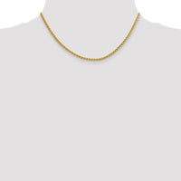 14K 16 inch 2.75mm Semi-Solid Wheat with Lobster Clasp Chain-BC171-16