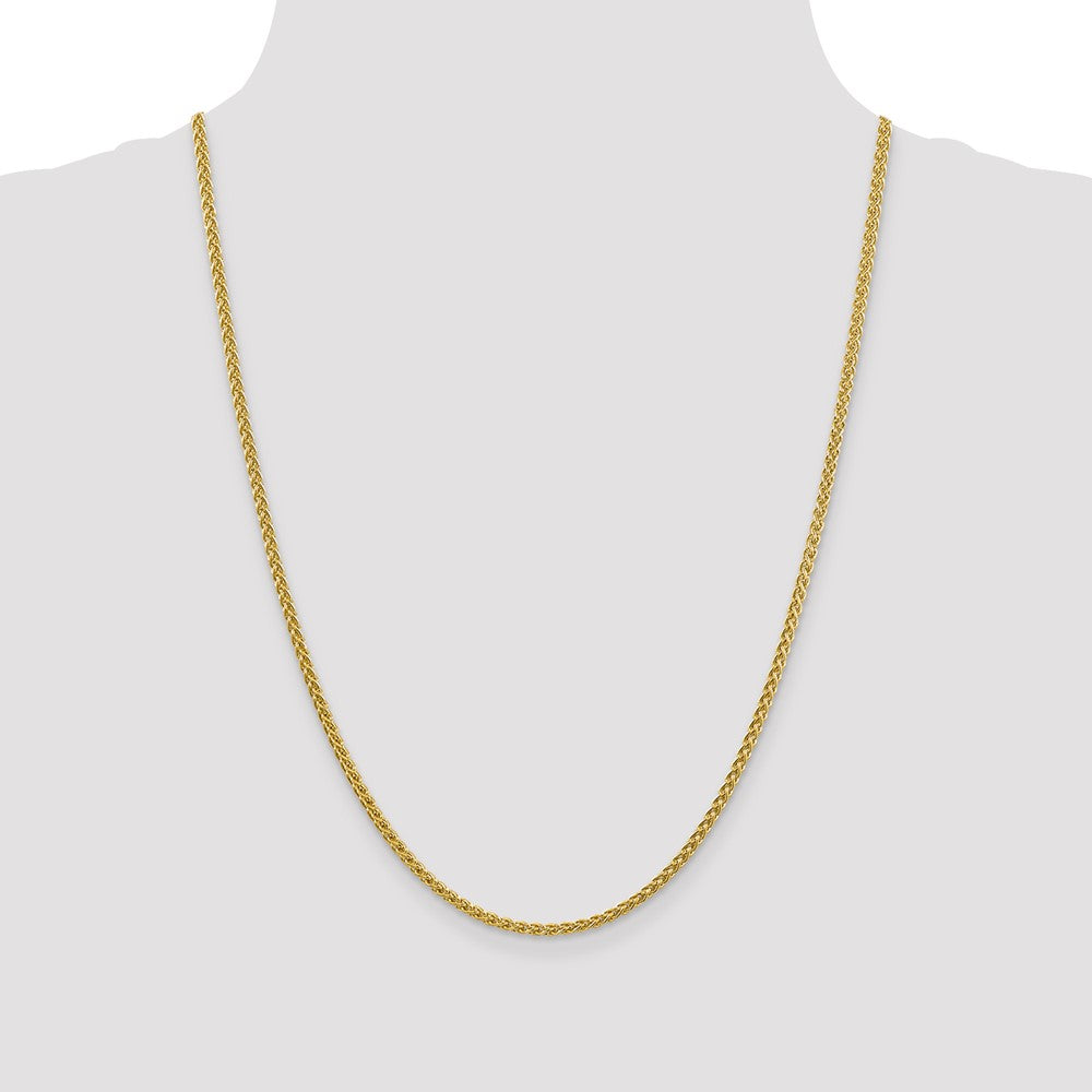 14K 24 inch 2.75mm Semi-Solid Wheat with Lobster Clasp Chain-BC171-24