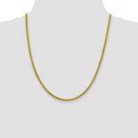 14k 3.45mm Semi-solid Wheat Chain-BC172-22