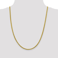 14k 3.45mm Semi-solid Wheat Chain-BC172-24