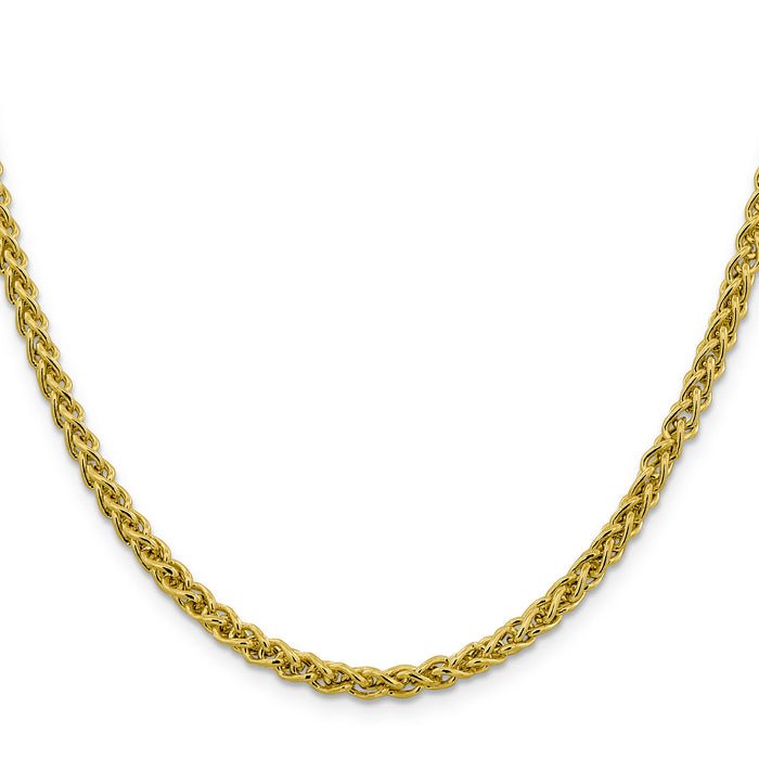 14k 4.15mm Semi-solid Wheat Chain-BC173-24