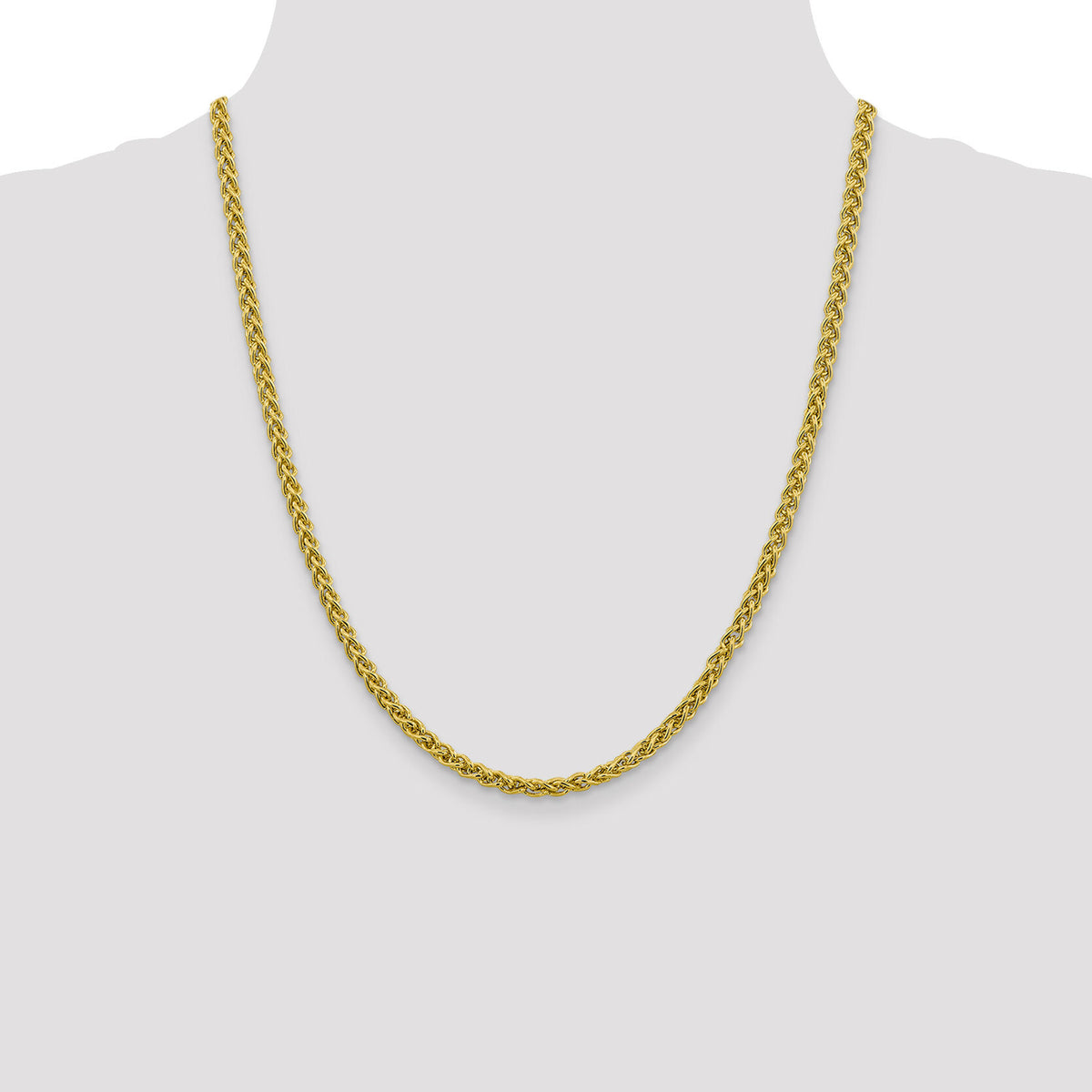 14k 4.15mm Semi-solid Wheat Chain-BC173-22
