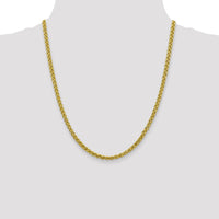 14k 4.15mm Semi-solid Wheat Chain-BC173-22