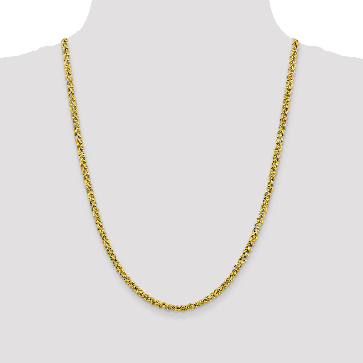 14k 4.15mm Semi-solid Wheat Chain-BC173-24