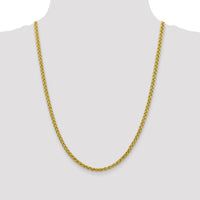 14k 4.15mm Semi-solid Wheat Chain-BC173-24