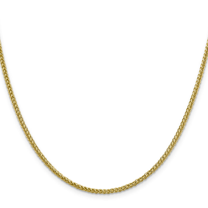 14k 2.35mm Semi-solid 3-Wire Wheat Chain-BC176-20