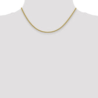14k 2.35mm Semi-solid 3-Wire Wheat Chain-BC176-16