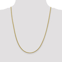 14k 2.35mm Semi-solid 3-Wire Wheat Chain-BC176-24