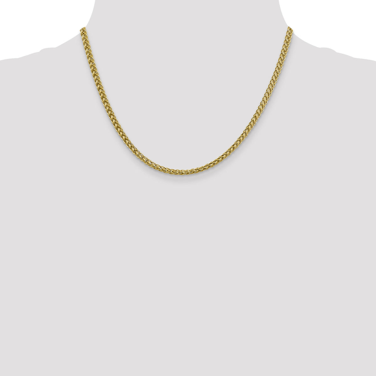 14k 3.5mm Semi-solid 3-Wire Wheat Chain-BC177-18