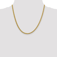 14K 18 inch 4.3mm Semi-Solid 3-Wire Wheat with Lobster Clasp Chain-BC177-20