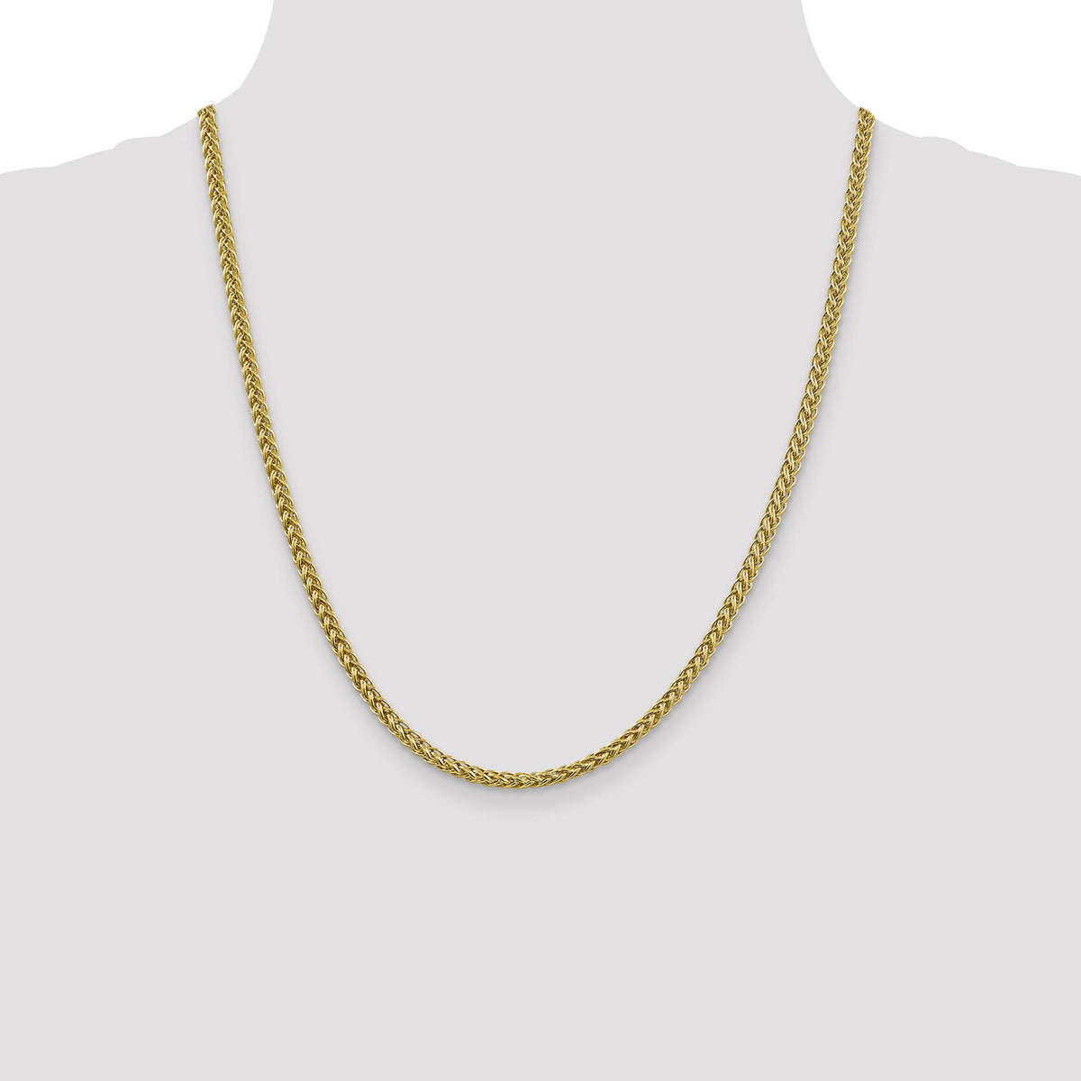 14k 3.5mm Semi-solid 3-Wire Wheat Chain-BC177-22