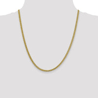 14k 3.5mm Semi-solid 3-Wire Wheat Chain-BC177-22