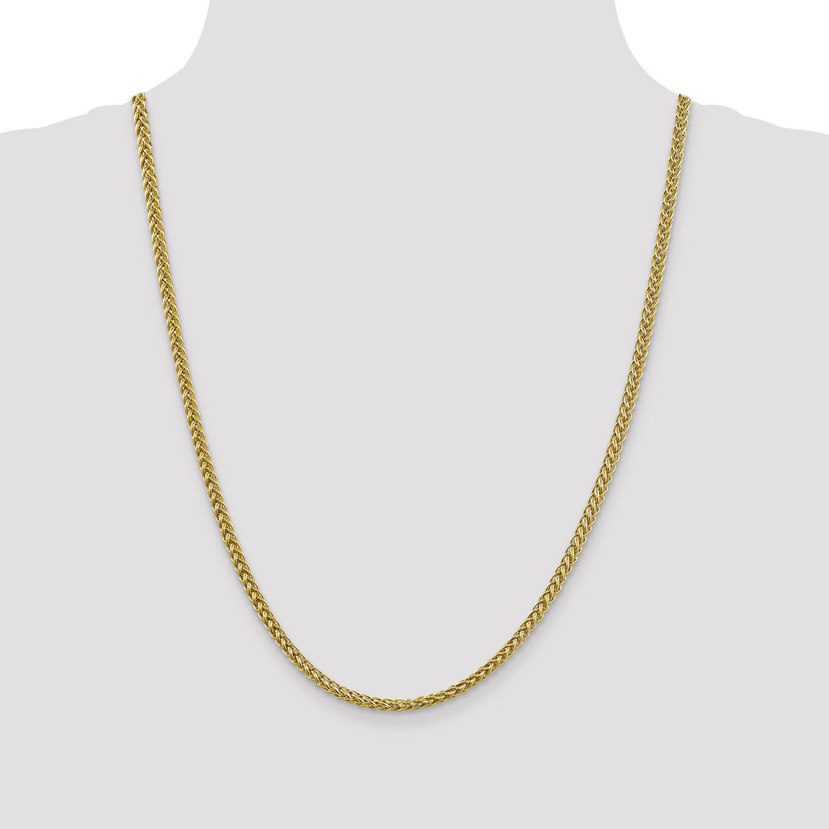 14k 3.5mm Semi-solid 3-Wire Wheat Chain-BC177-24
