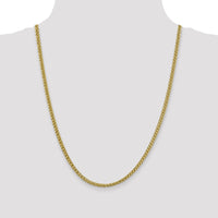 14k 3.5mm Semi-solid 3-Wire Wheat Chain-BC177-24