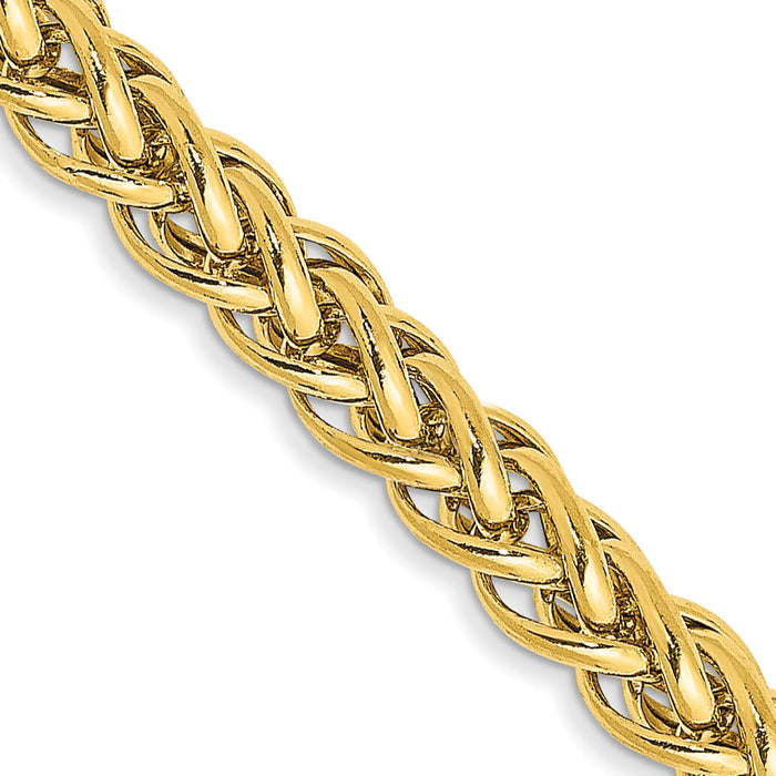 14k 3.5mm Semi-solid 3-Wire Wheat Chain-BC177-24