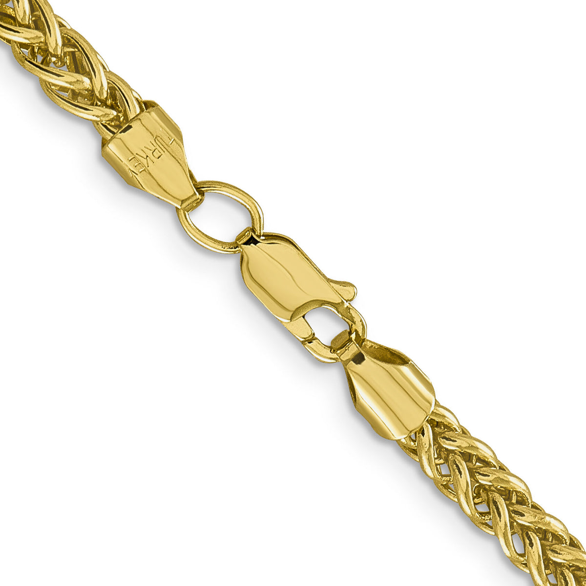 14k 4.65mm Semi-solid 3-Wire Wheat Chain-BC178-24