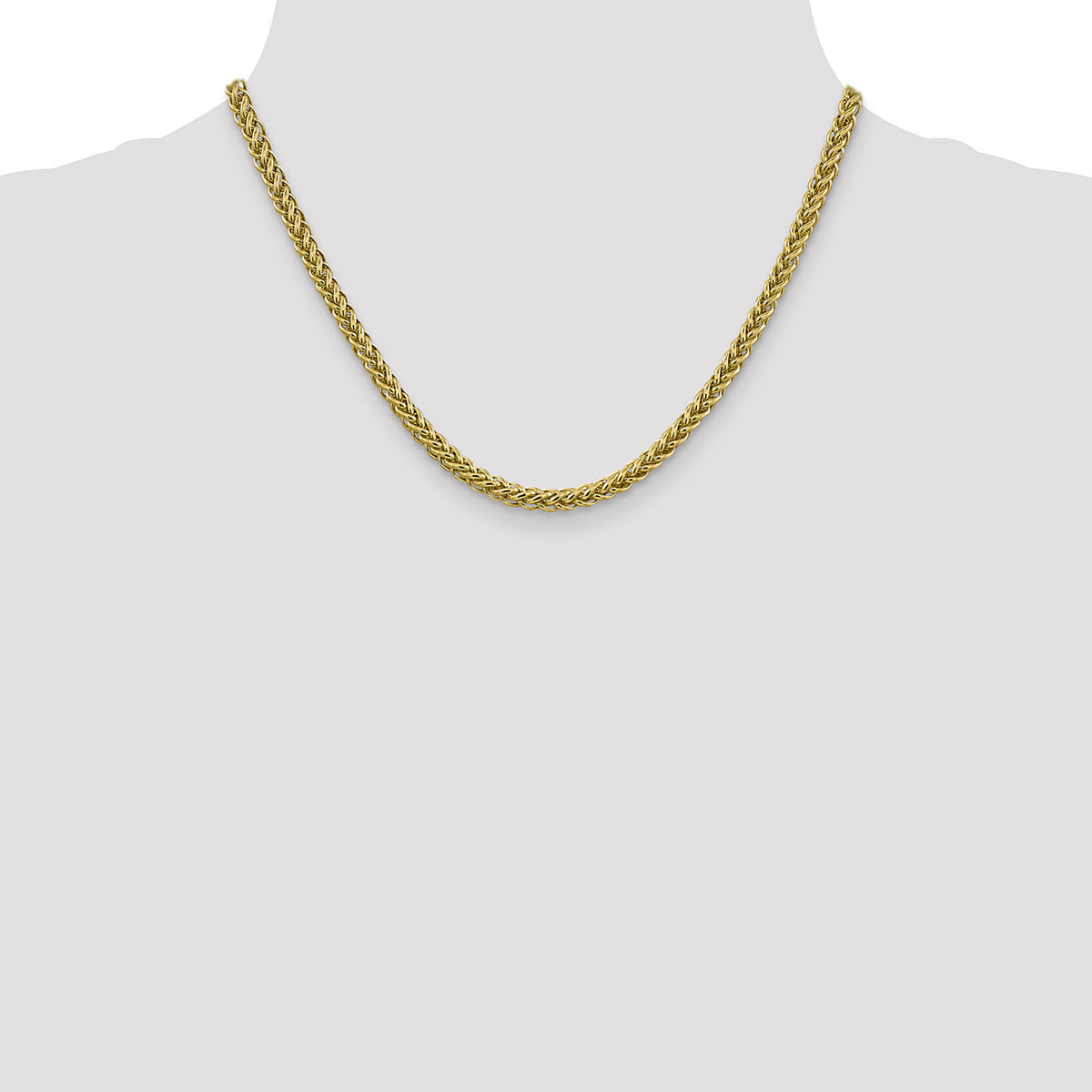 14k 4.65mm Semi-solid 3-Wire Wheat Chain-BC178-18