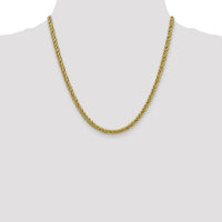 14k 4.65mm Semi-solid 3-Wire Wheat Chain-BC178-20