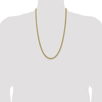 14k 4.65mm Semi-solid 3-Wire Wheat Chain-BC178-26