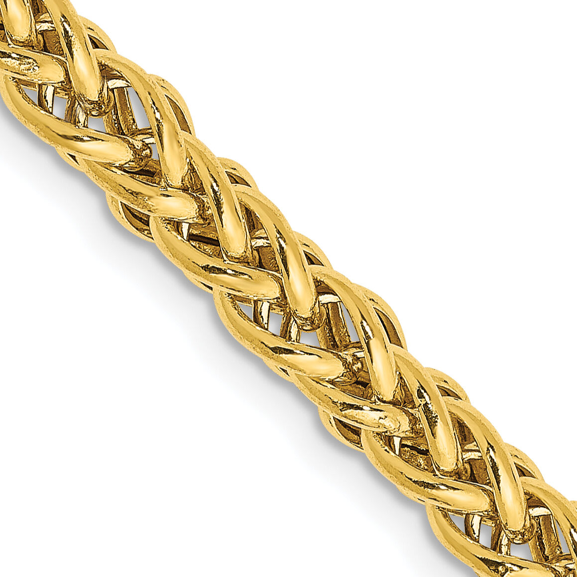 14k 4.65mm Semi-solid 3-Wire Wheat Chain-BC178-22