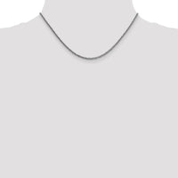 14k White Gold 2.35mm Semi-solid 3-Wire Wheat Chain-BC179-16