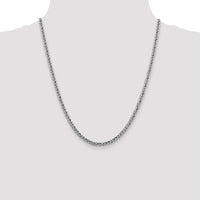 14K White Gold 20 inch 4.3mm Semi-Solid 3-Wire Wheat with Lobster Clasp Chain-BC180-22