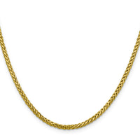 14k 2.5mm Semi-solid D/C Wheat Chain-BC183-18