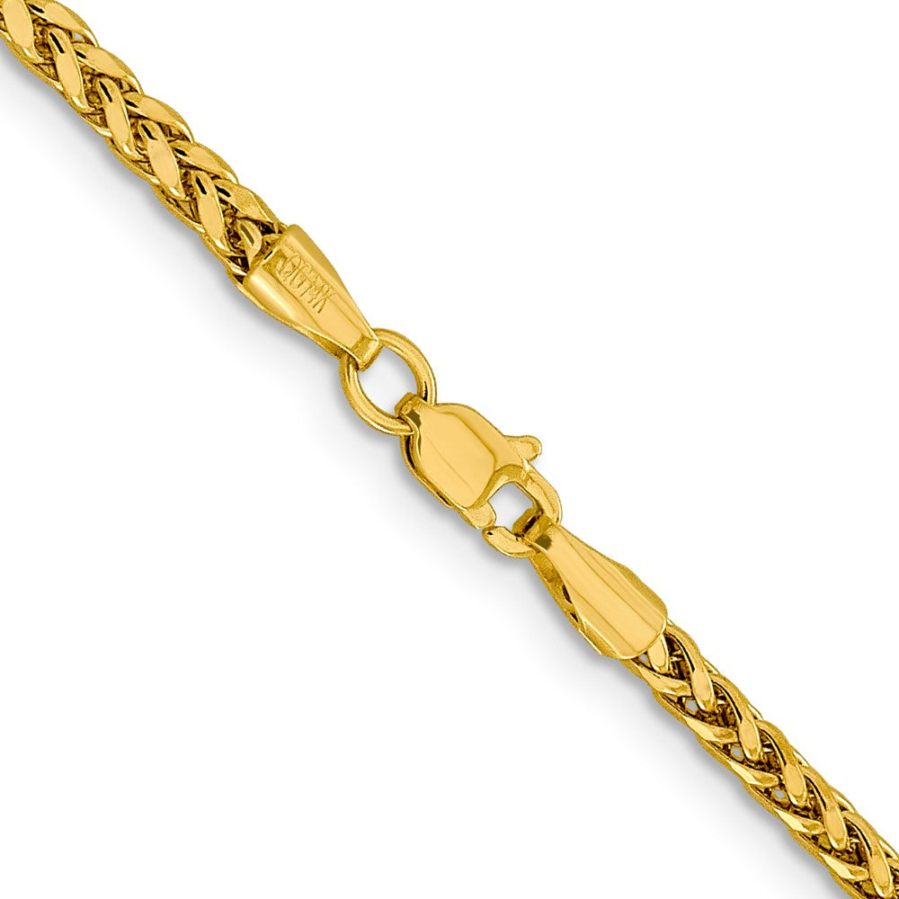 14K 20 inch 2.5mm Semi-Solid Diamond-cut Wheat with Lobster Clasp Chain-BC183-20