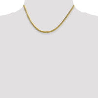14k 2.5mm Semi-solid D/C Wheat Chain-BC183-16