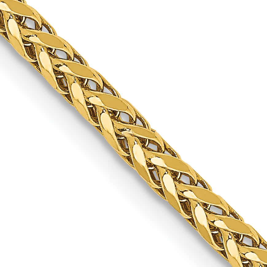 14k 2.5mm Semi-solid D/C Wheat Chain-BC183-18