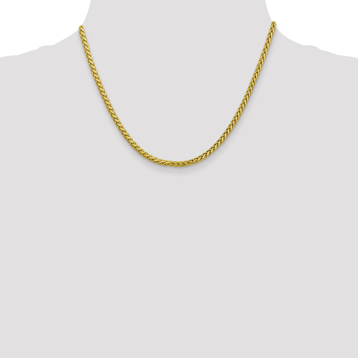 14k 3.1mm Semi-solid D/C Wheat Chain-BC184-18