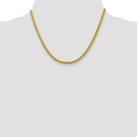 14k 3.1mm Semi-solid D/C Wheat Chain-BC184-18