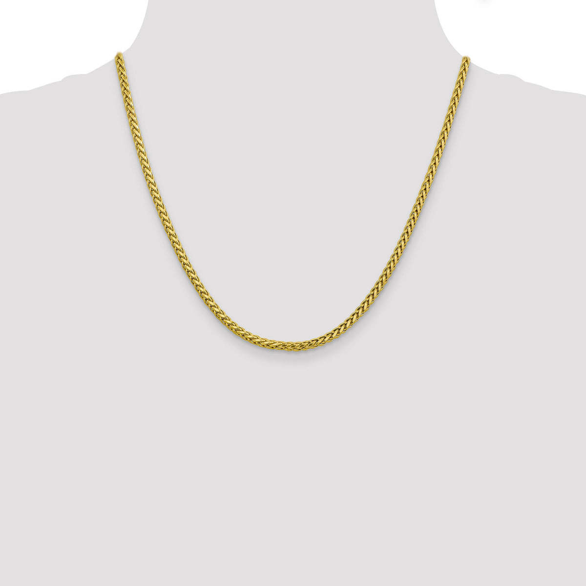 14k 3.1mm Semi-solid D/C Wheat Chain-BC184-20