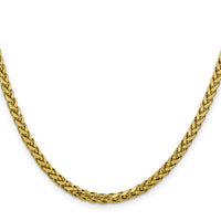 14k 3.7mm Semi-solid D/C Wheat Chain-BC185-18