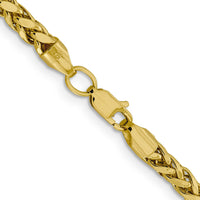 14k 3.7mm Semi-solid D/C Wheat Chain-BC185-22