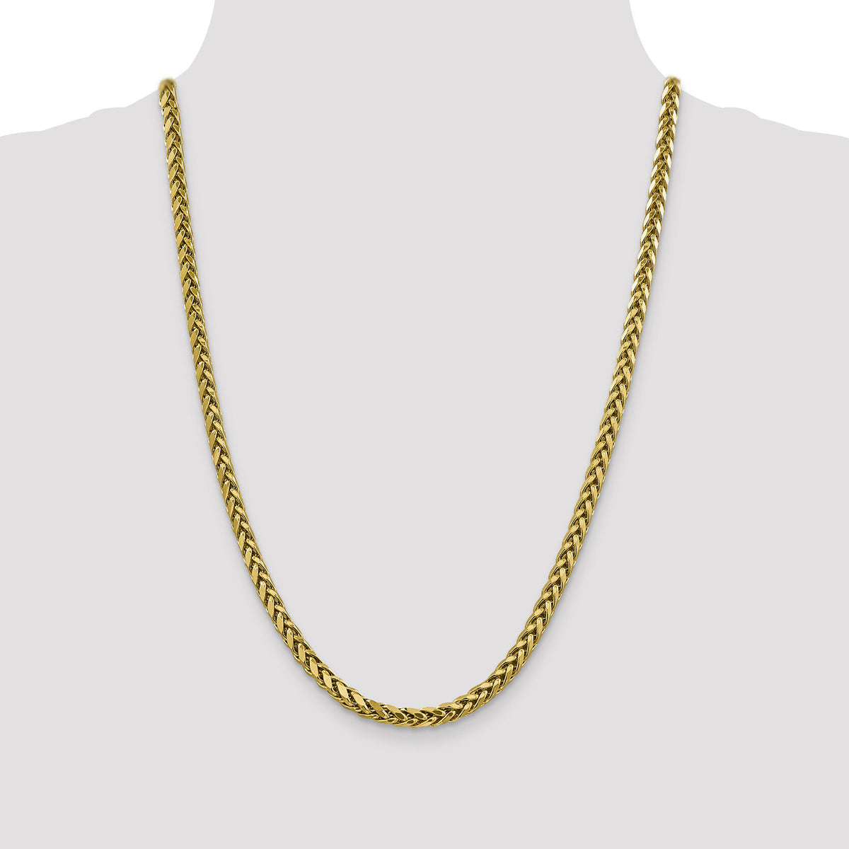 14k 5mm Semi-solid D/C Wheat Chain-BC186-24