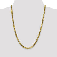 14k 5mm Semi-solid D/C Wheat Chain-BC186-24