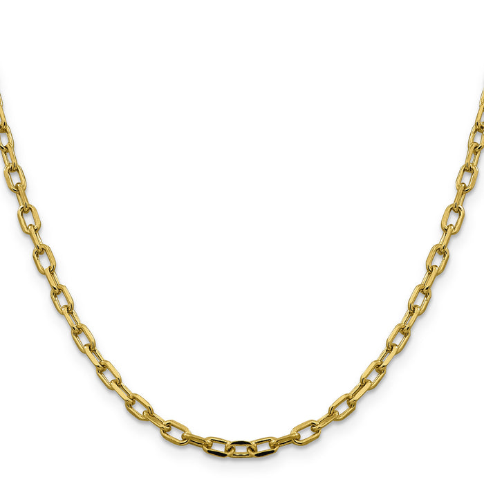 14k 3.7mm Semi-solid D/C Open Link Cable Chain-BC187-24