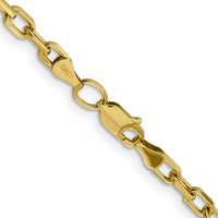 14k 3.7mm Semi-solid D/C Open Link Cable Chain-BC187-24
